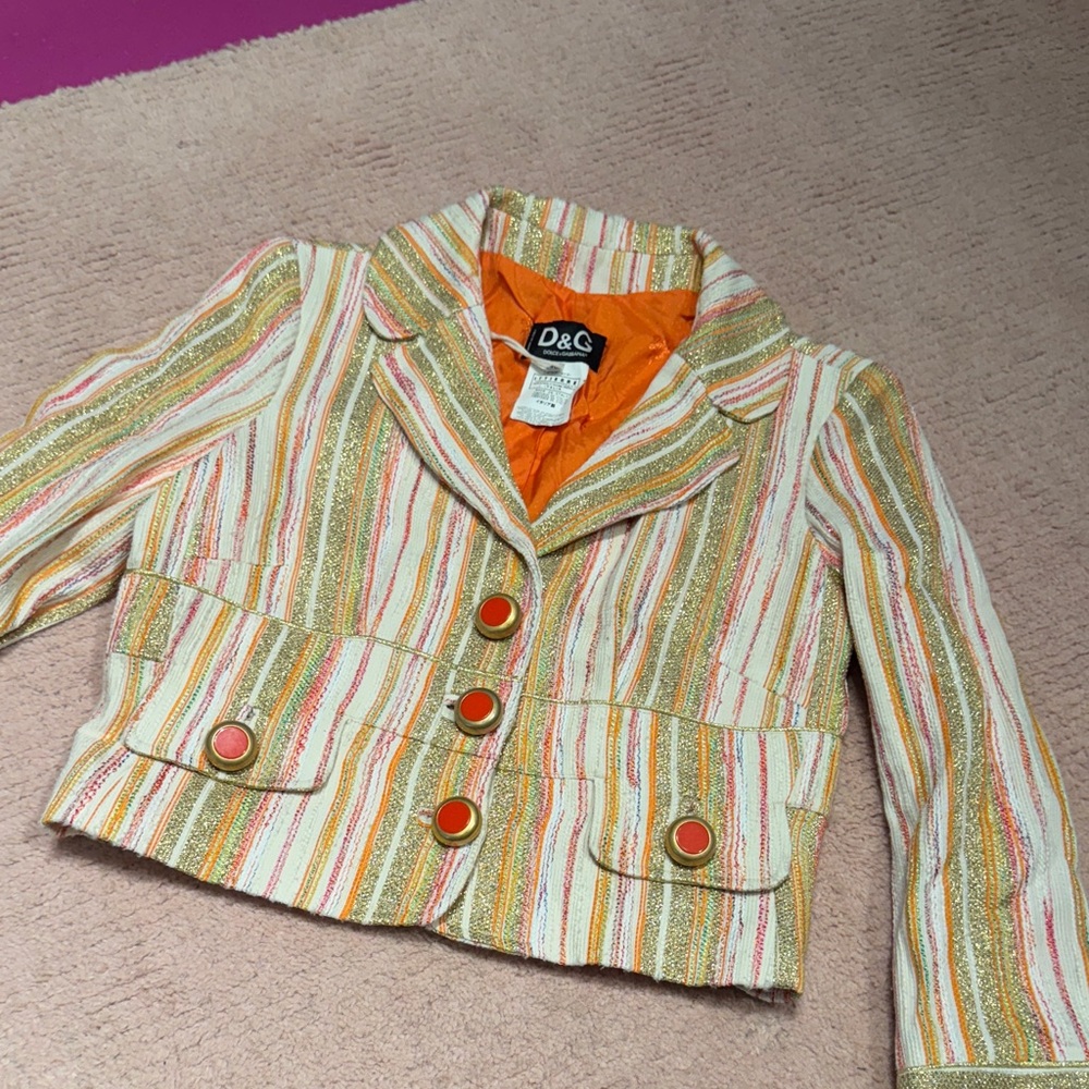 D&G striped shimmery jacket
